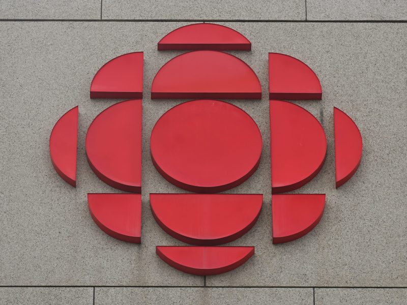 Logo of the Canadian Broadcasting Corporation. Photo by Artur Widak/NurPhoto via Getty Images
