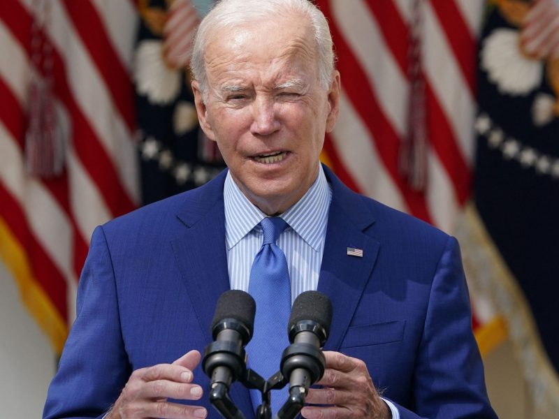 President pictured giving a speech