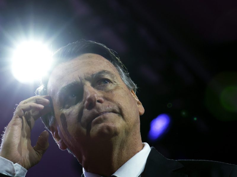 Former President of Brazil Jair Bolsonaro speaks during the annual Conservative Political Action Conference at Gaylord National Resort Convention Center on March 4, 2023 in National Harbor, Maryland. Photo by Alex Wong/Getty Images