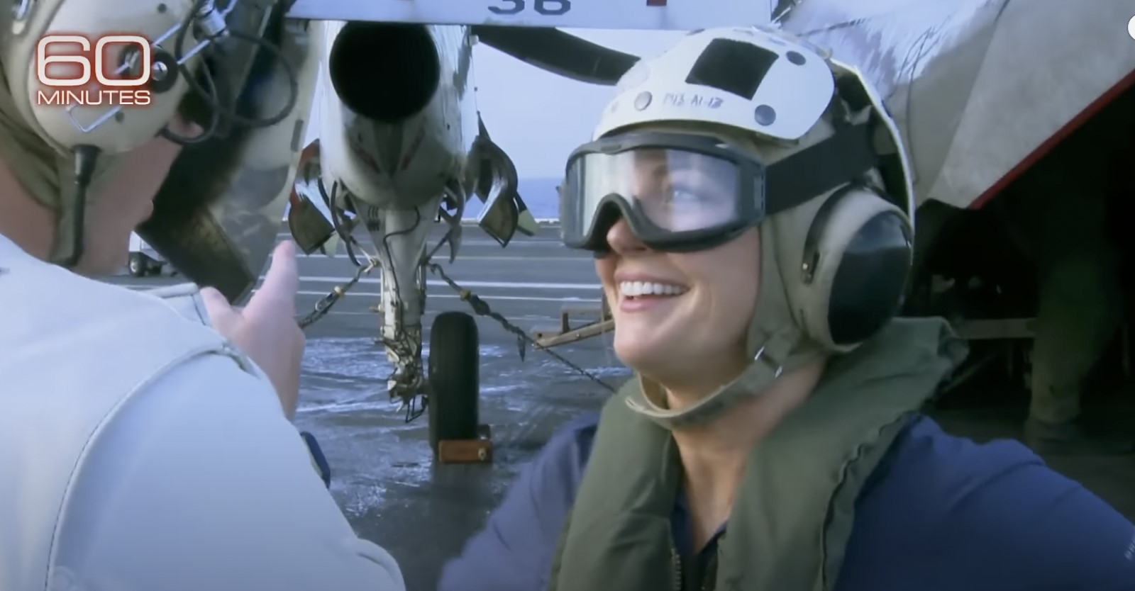 Screenshot: Norah O’Donnell in the CBS 60 Minutes report “Inside look at US Navy response to Houthi Red Sea attacks,” Feb. 18, 2024.